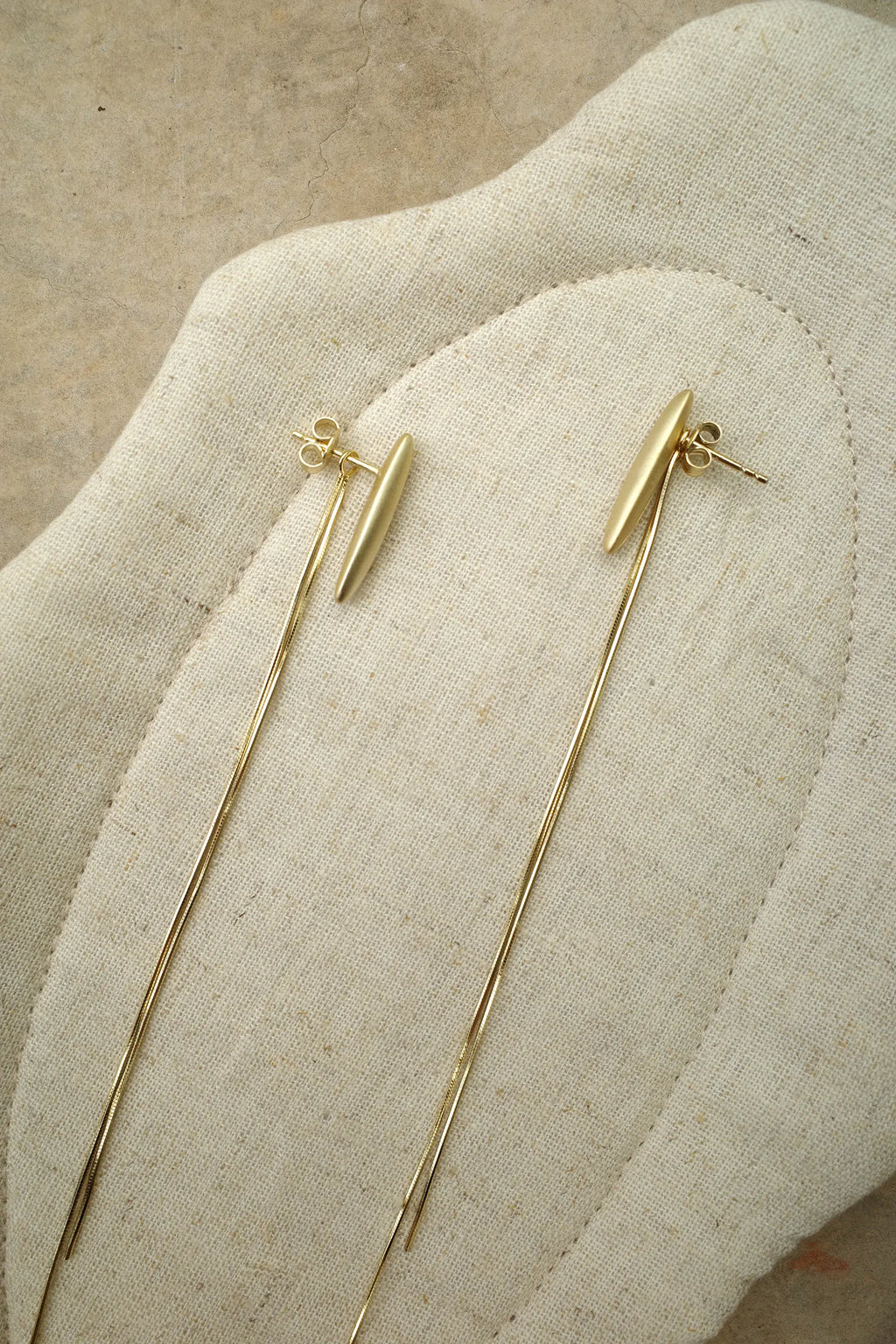 Rice Tassel Drop Earrings