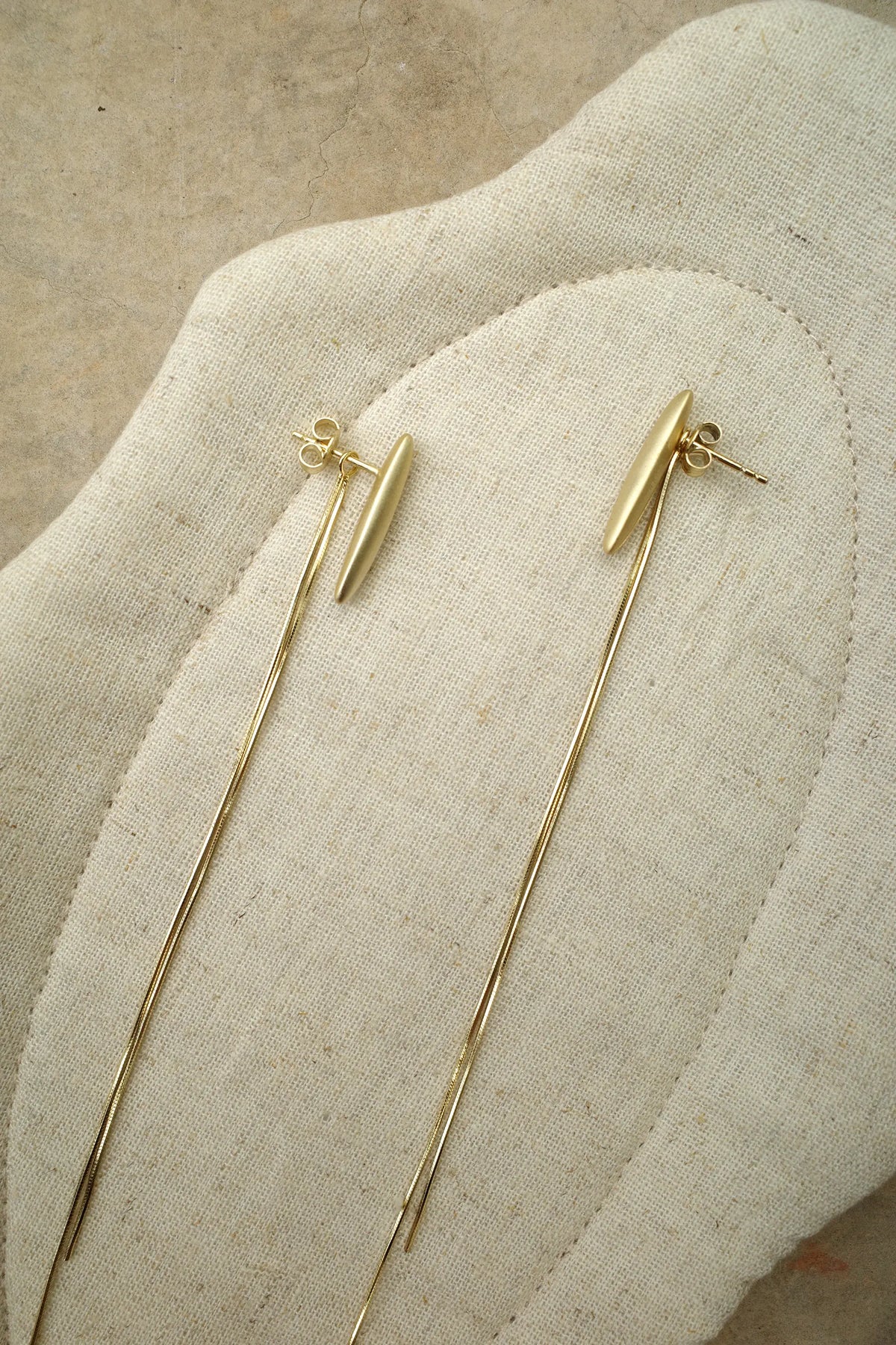 Rice Tassel Drop Earrings