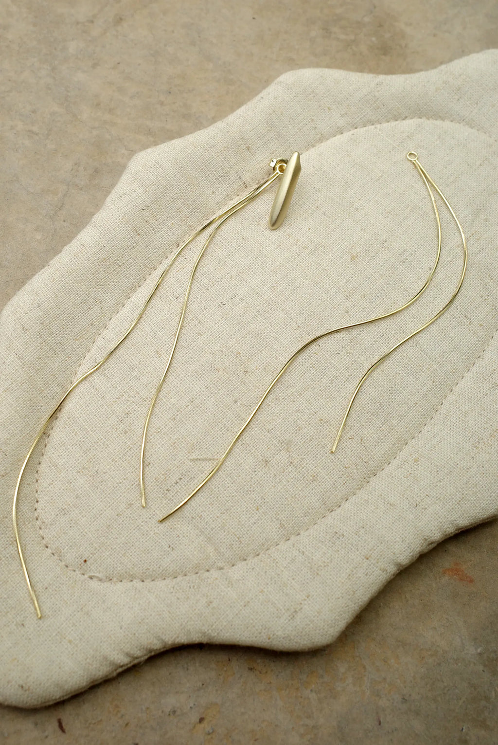 Rice Tassel Drop Earrings