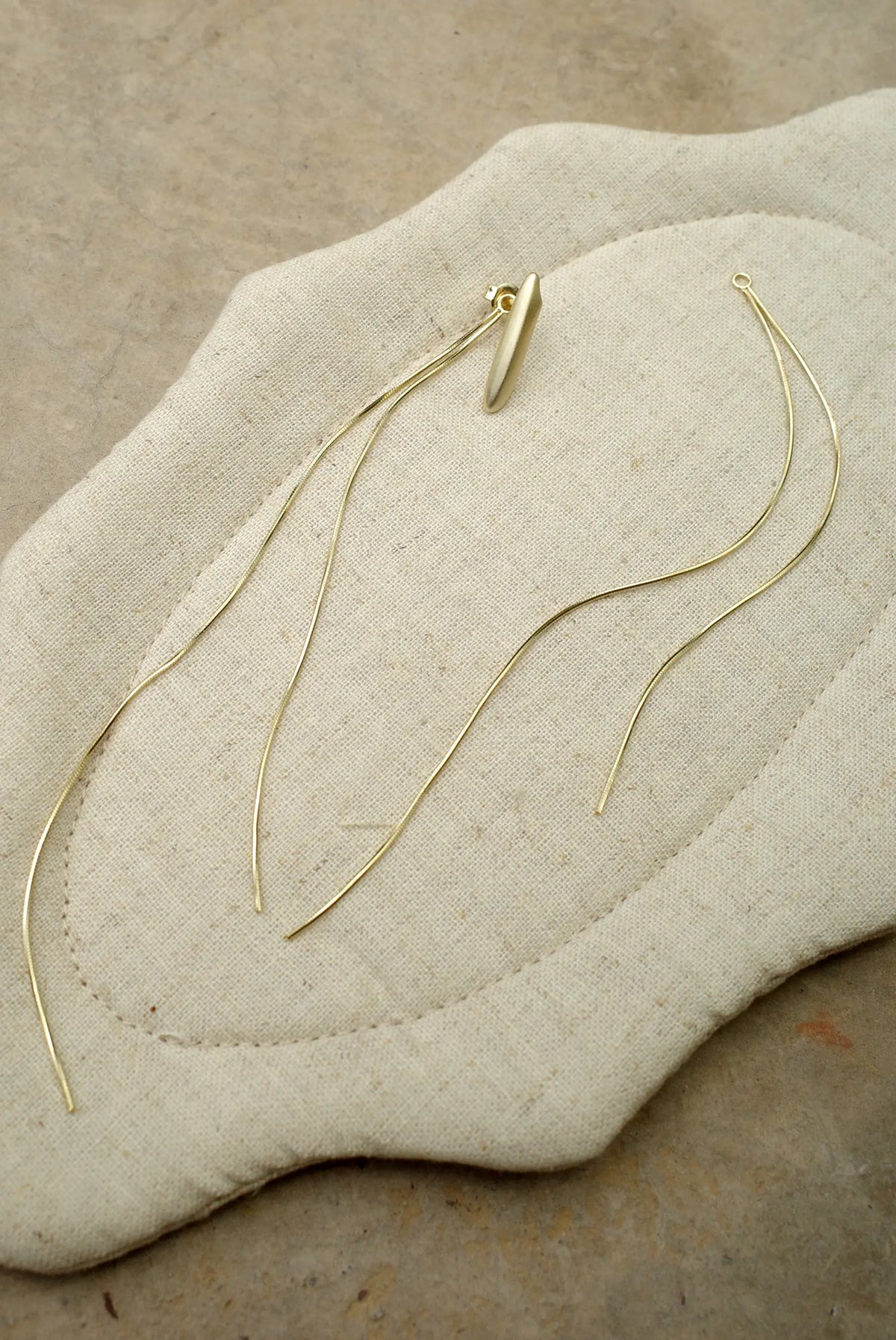 Rice Tassel Drop Earrings